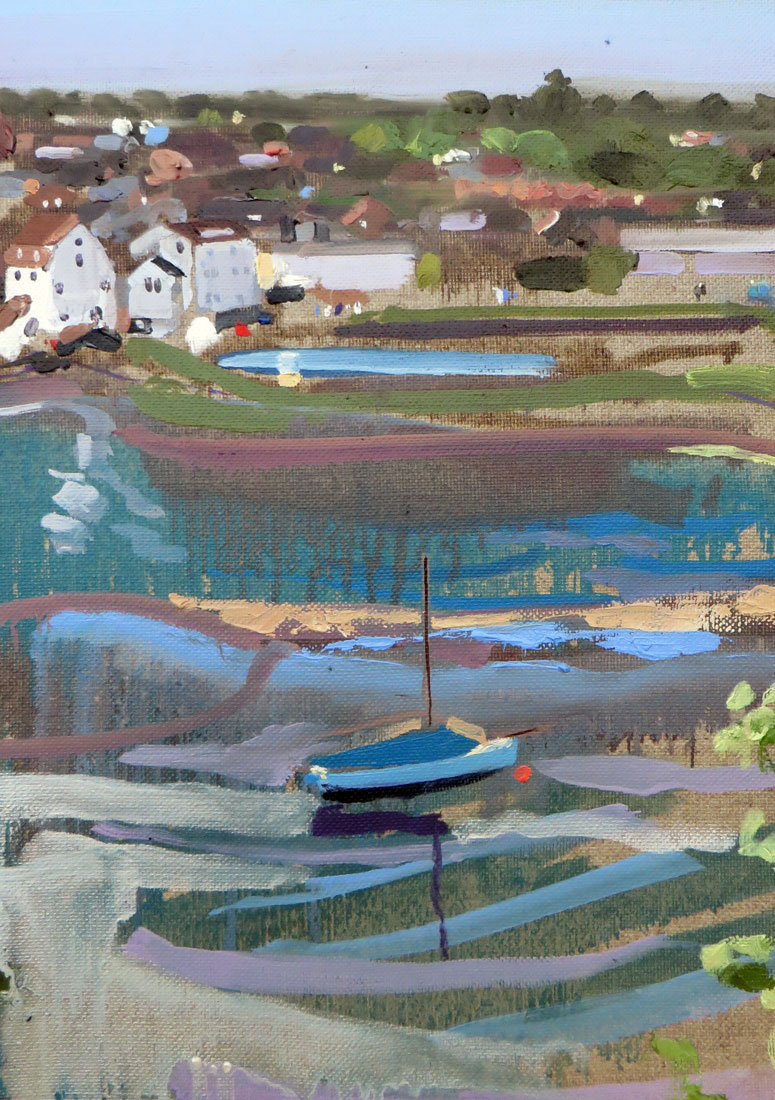 'Across the River (Tidemill)' - 40 x 30cm, Oil on linen, 2022