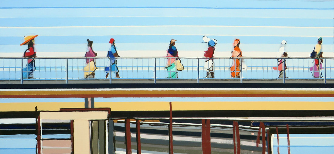 'Peace Bridge II' - 40 x 80cm, Oil on linen, 2009